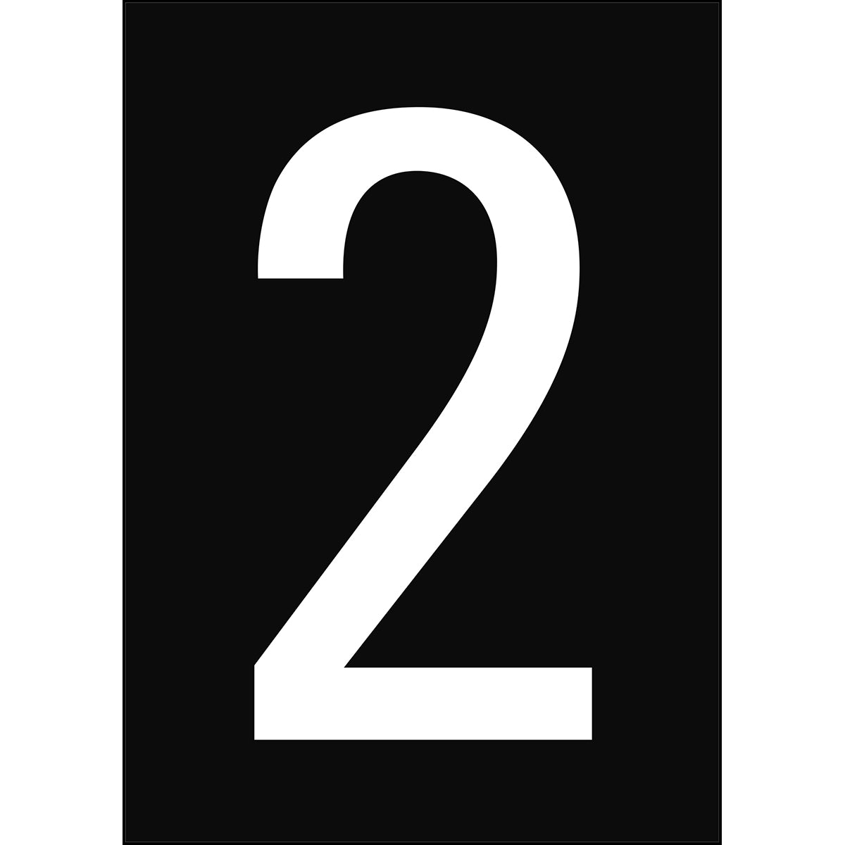 Numbers & Letters A4 - Black/White - 2 - B-859 (Magnetic Foil)