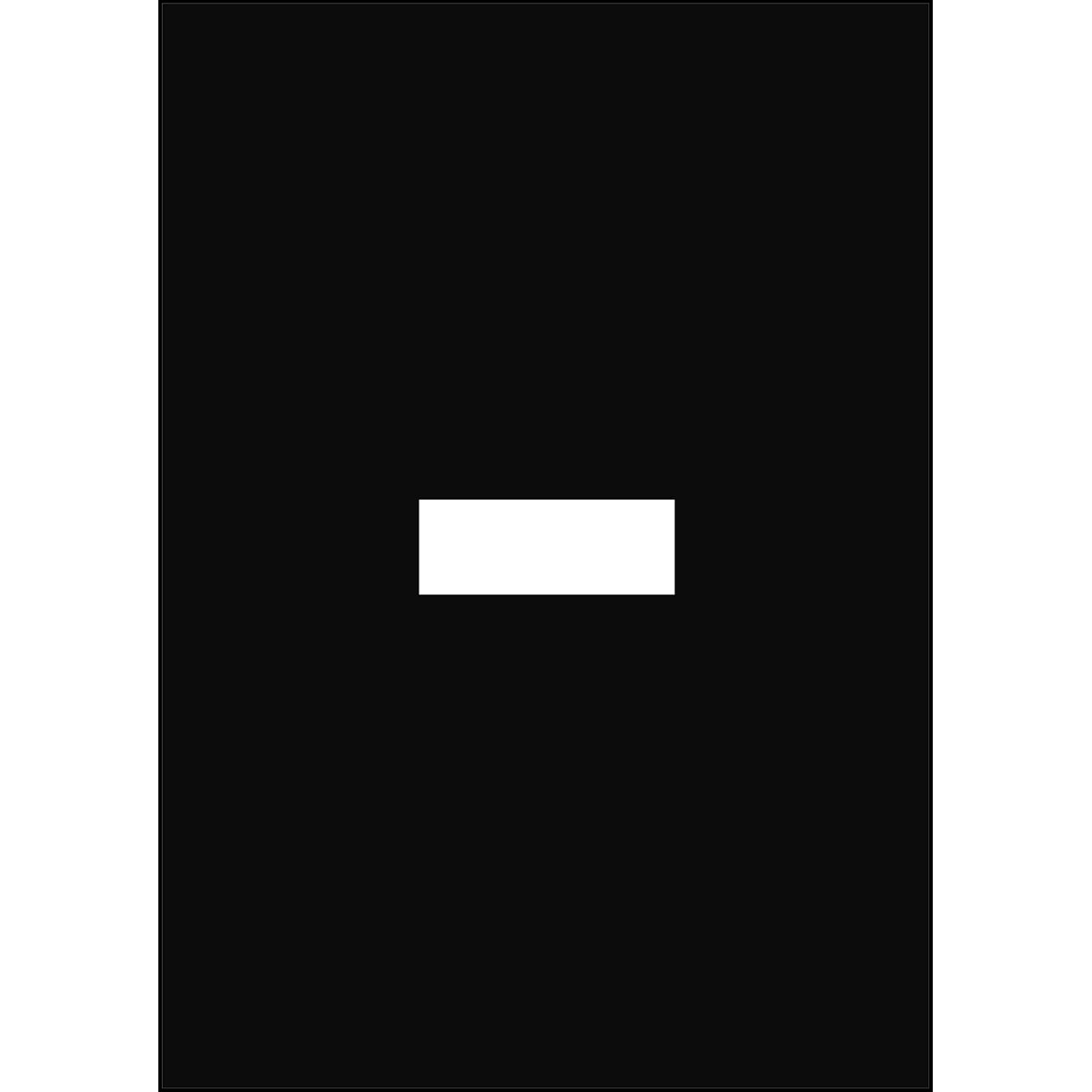 Numbers & Letters A4 - Black/White - Hyphen - B-859 (Magnetic Foil)