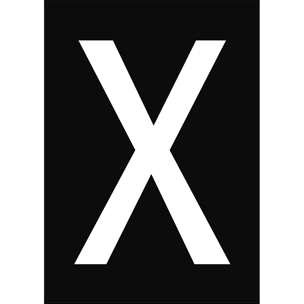 Numbers & Letters A4 - Black/White - X - B-859 (Magnetic Foil)