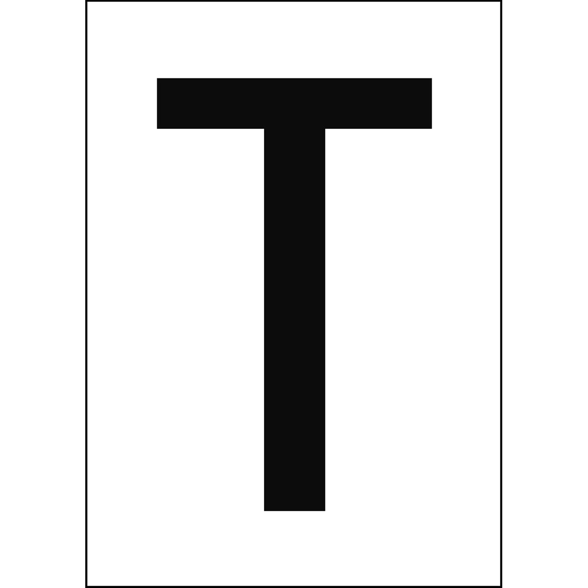 Numbers & Letters A4 - White/Black - T - B-7541 (Laminated Polyester)