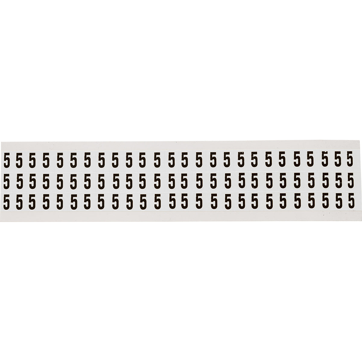 Zahlen & Buchstaben, B-499 (Nylongewebe), Weiß - 5 , 12,7 x 9,5 mm