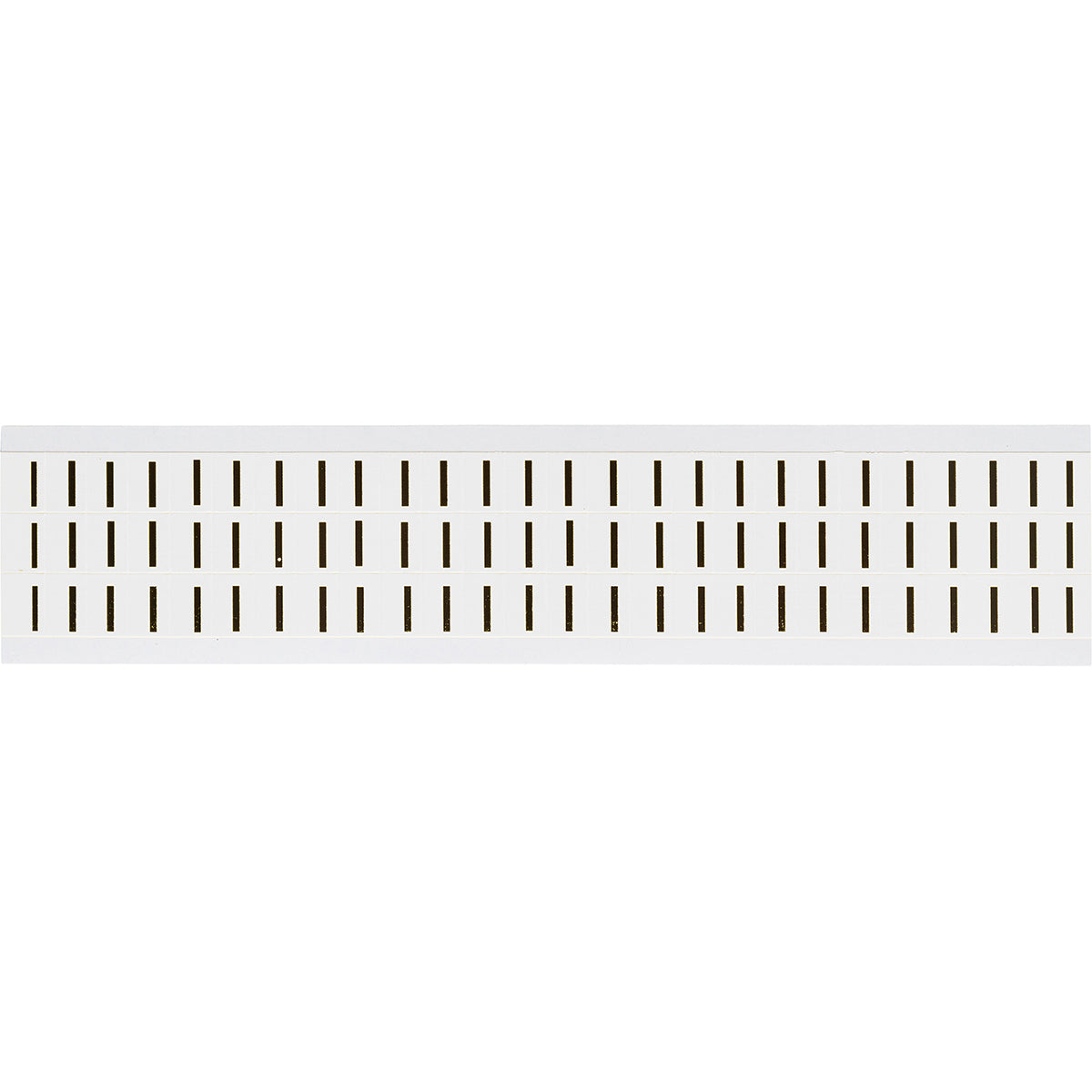 Zahlen & Buchstaben, B-499 (Nylongewebe), Weiß - I , 12,7 x 9,5 mm