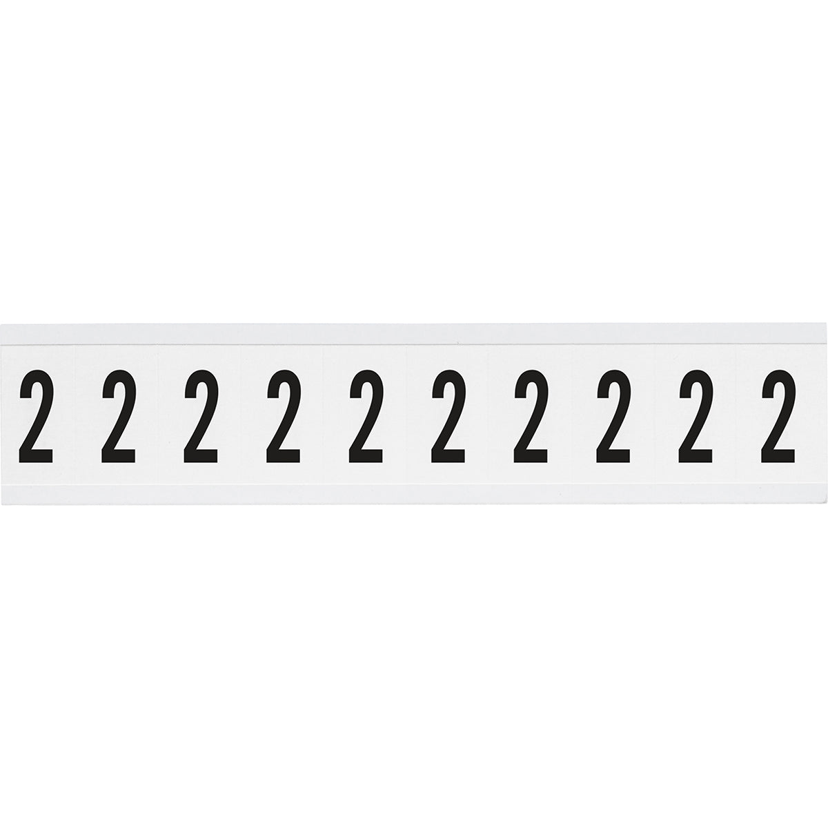 Zahlen & Buchstaben, B-499 (Nylongewebe), Weiß - 2 , 38 x 22 mm