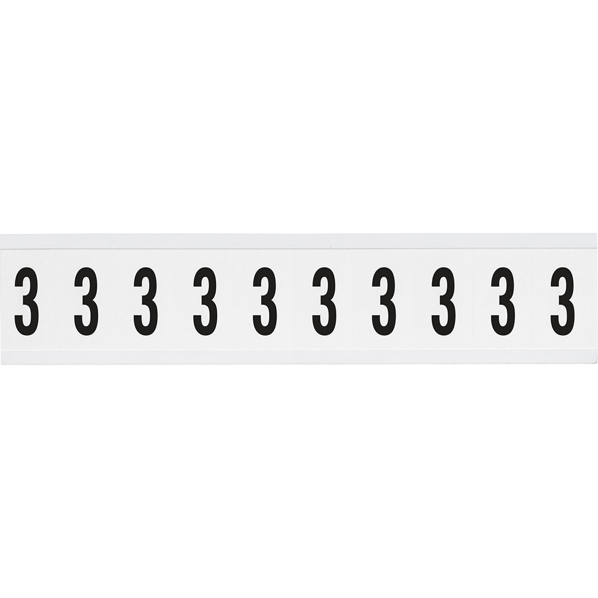 Zahlen & Buchstaben, B-499 (Nylongewebe), Weiß - 3 , 38 x 22 mm