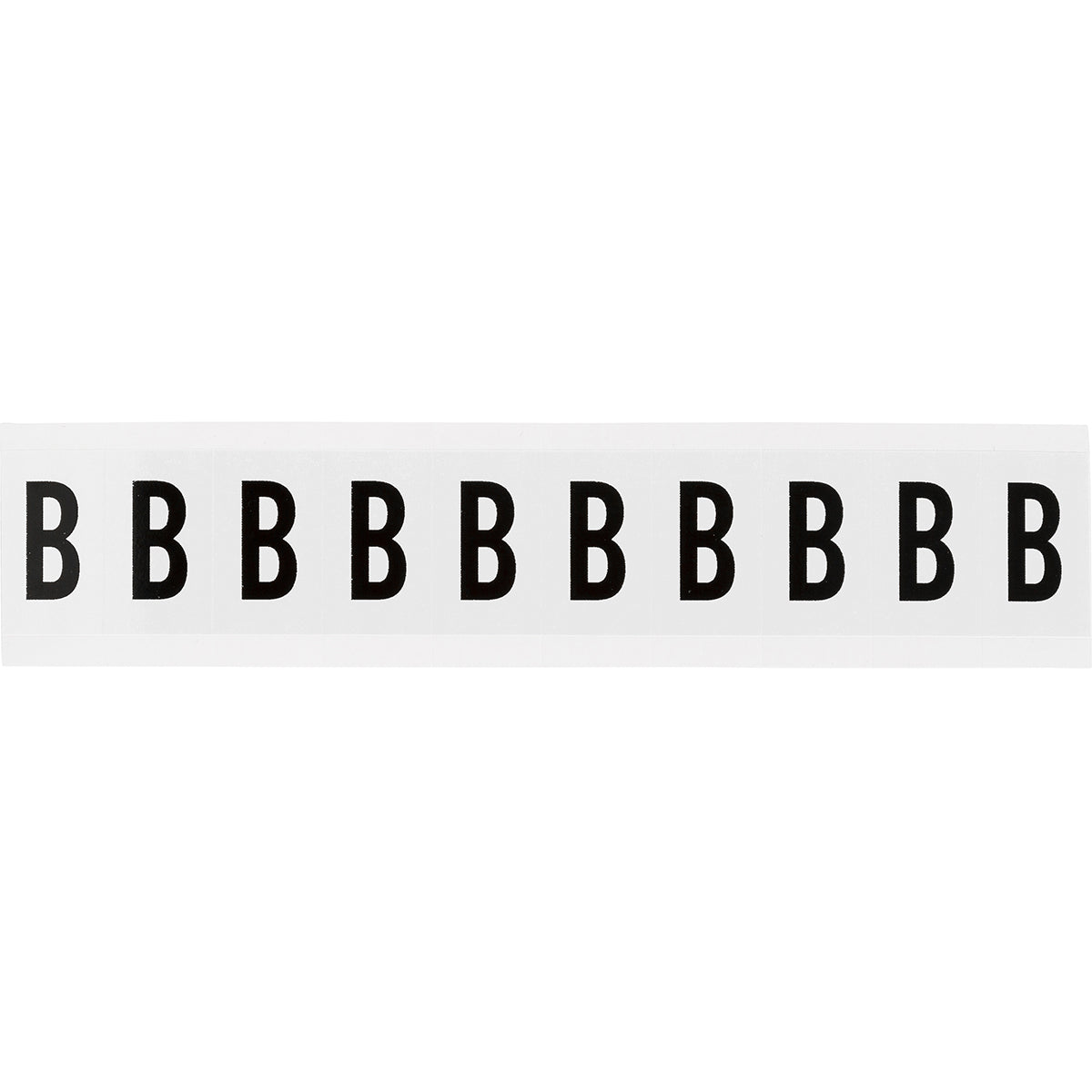 Zahlen & Buchstaben, B-499 (Nylongewebe), Weiß - B , 38 x 22 mm