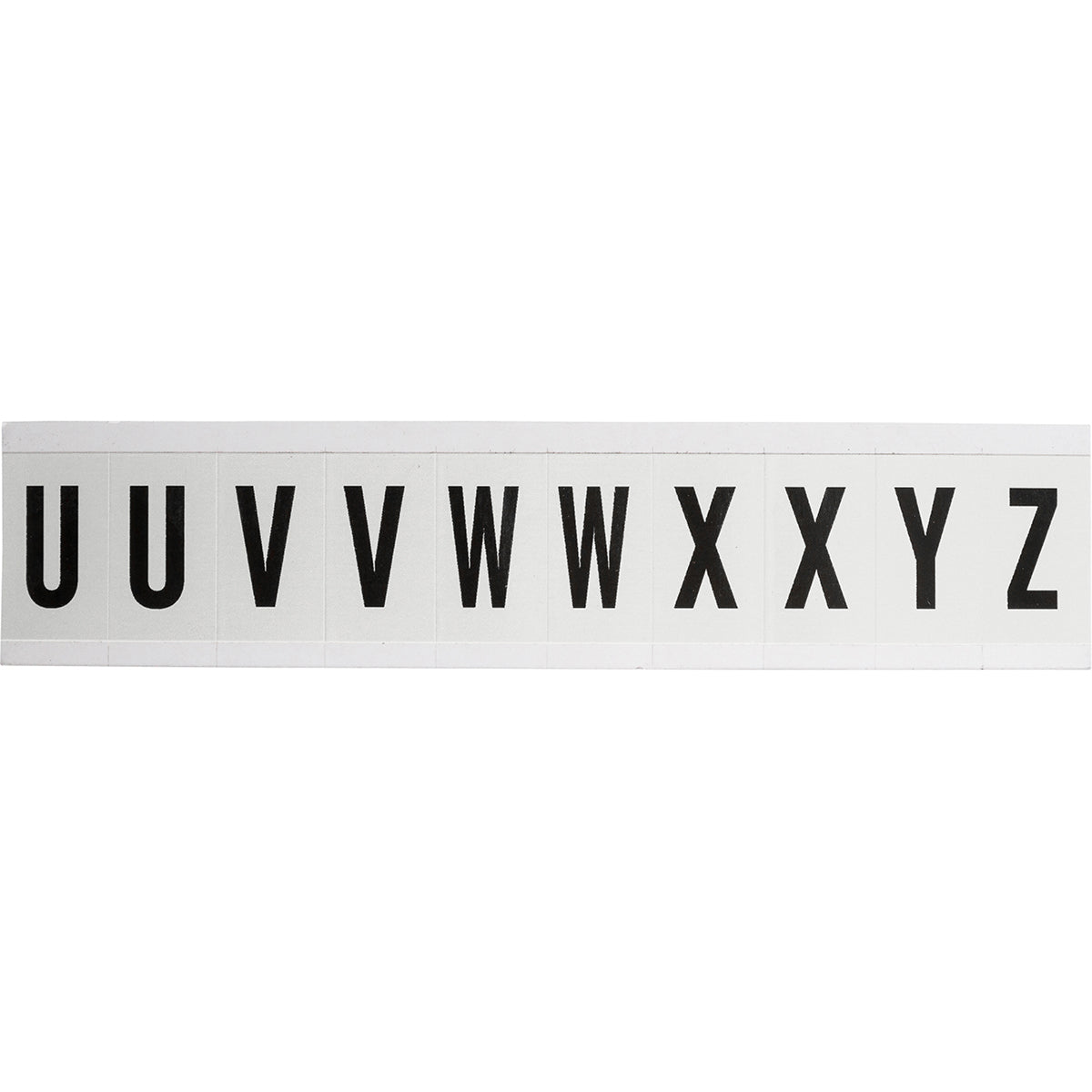 Zahlen & Buchstaben, B-499 (Nylongewebe), Weiß - U - Z , 38 x 22 mm