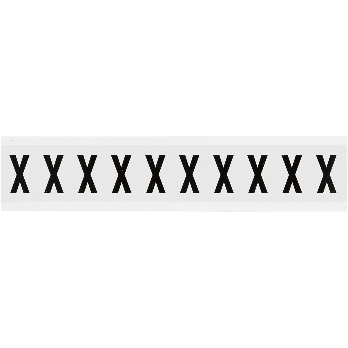 Zahlen & Buchstaben, B-499 (Nylongewebe), Weiß - X , 38 x 22 mm