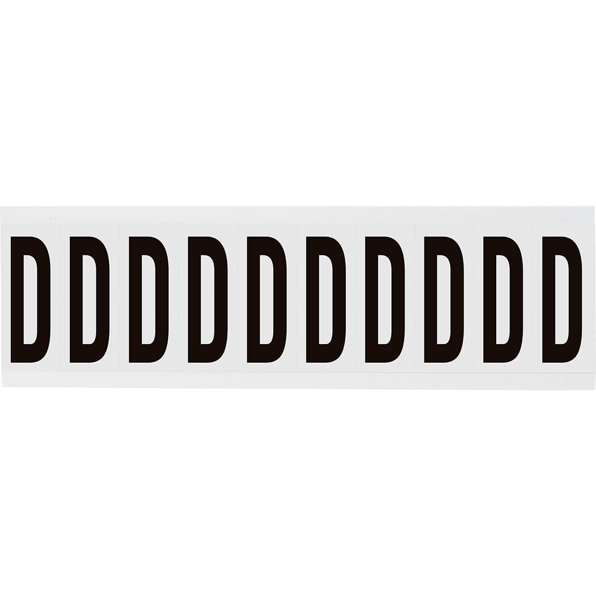 Zahlen & Buchstaben, B-499 (Nylongewebe), Weiß - D , 57 x 22 mm