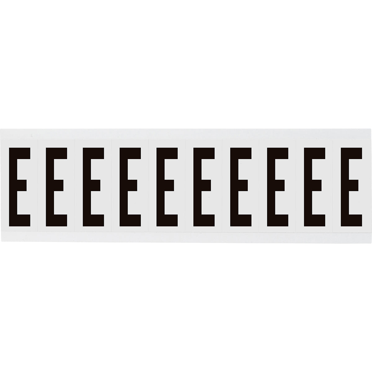 Zahlen & Buchstaben, B-499 (Nylongewebe), Weiß - E , 57 x 22 mm