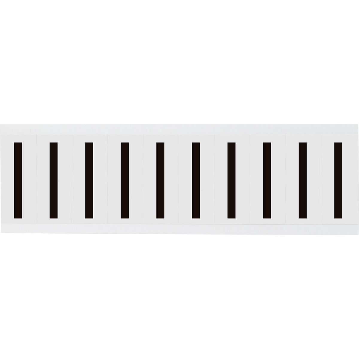 Zahlen & Buchstaben, B-499 (Nylongewebe), Weiß - I , 57 x 22 mm