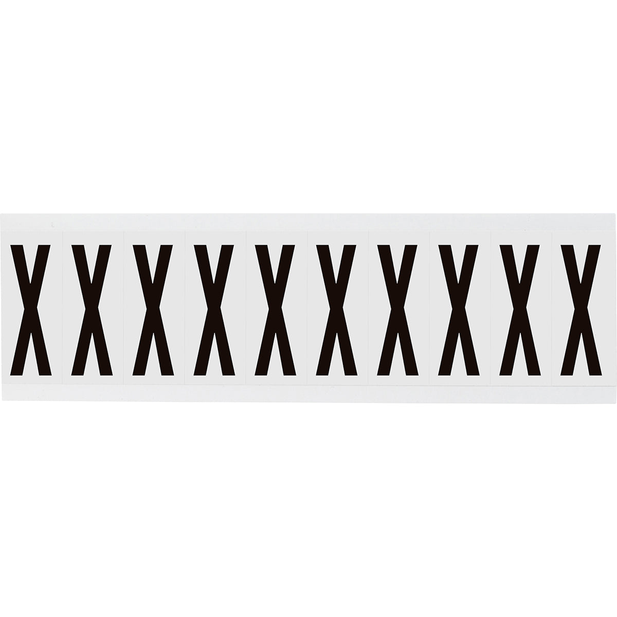 Zahlen & Buchstaben, B-499 (Nylongewebe), Weiß - X , 57 x 22 mm