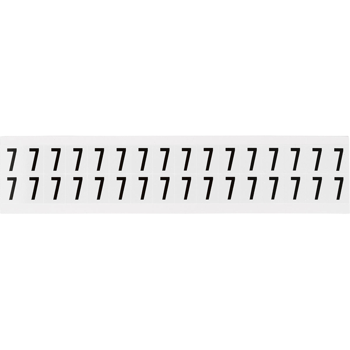 Zahlen & Buchstaben, B-499 (Nylongewebe), Weiß - 7 , 19 x 14 mm