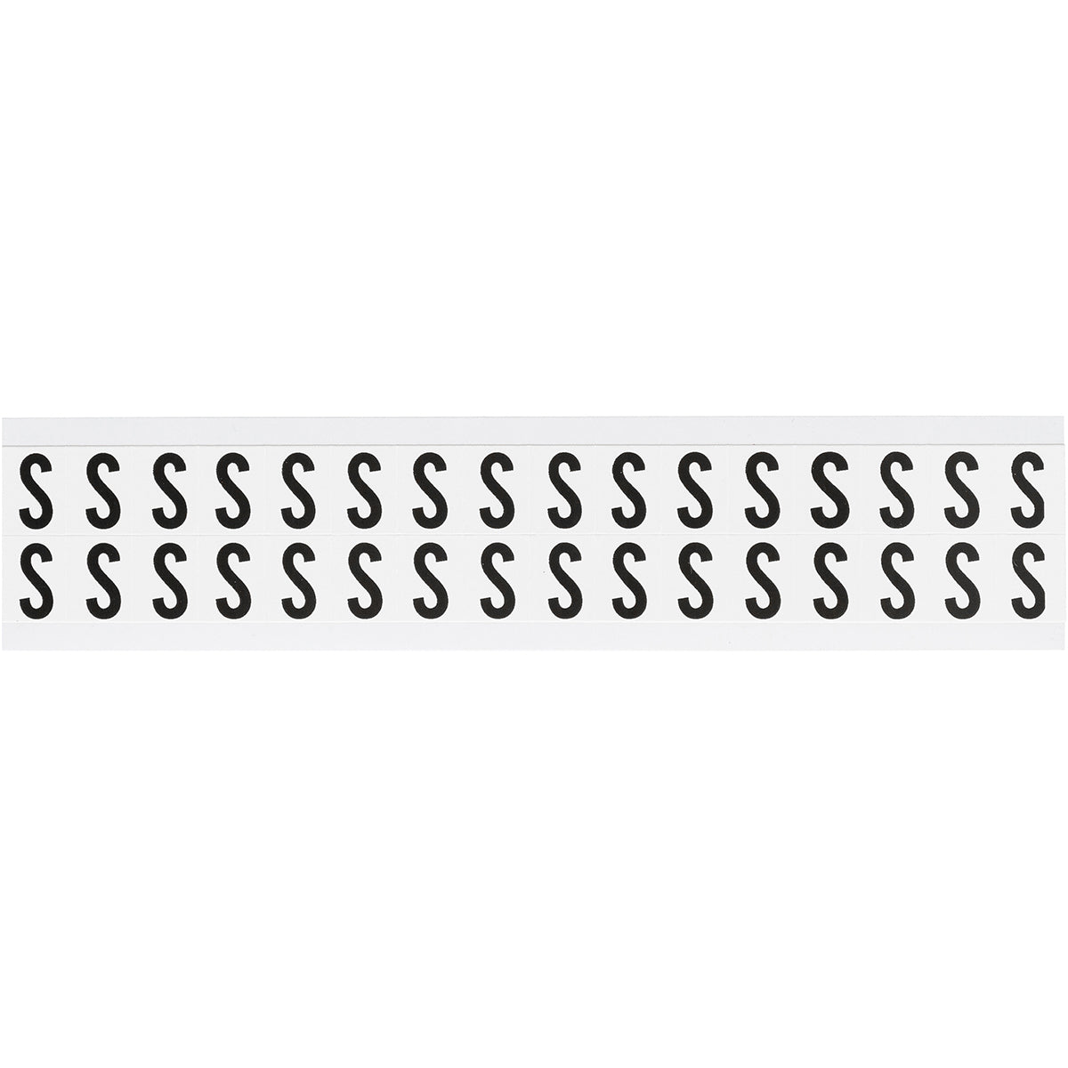 Zahlen & Buchstaben, B-499 (Nylongewebe), Weiß - S , 19 x 14 mm