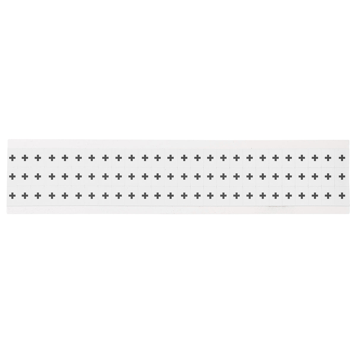 Zahlen & Buchstaben, B-499 (Nylongewebe), Weiß - (+), 12,7 x 9,5 mm
