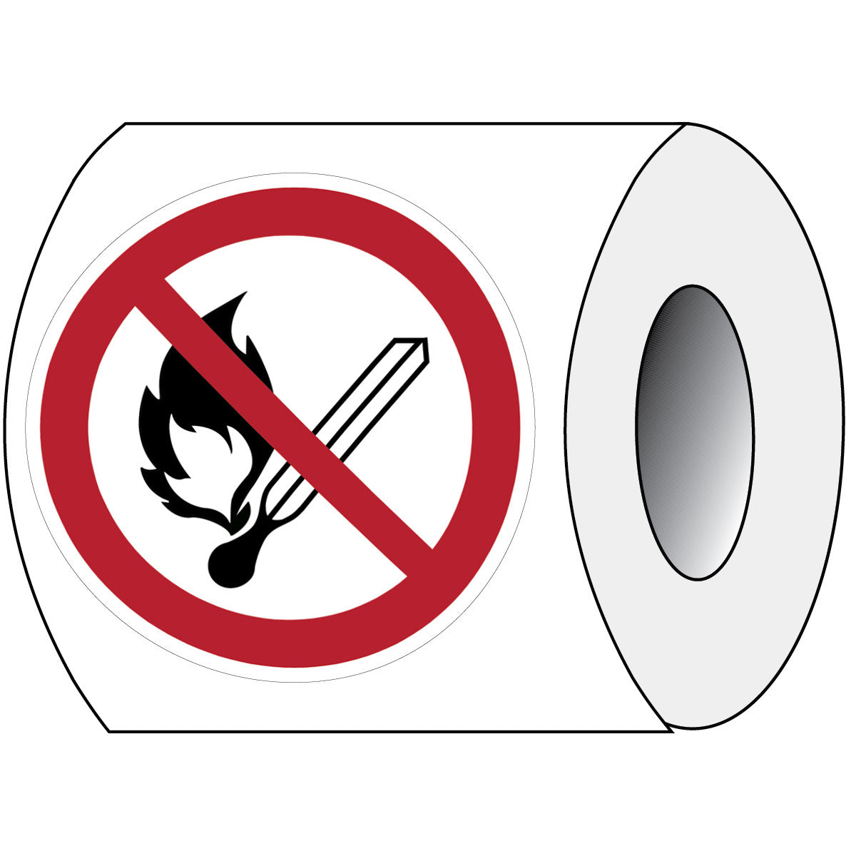 ISO Sicherheitskennzeichnung - Feuer, offenes Licht and Rauchen verboten