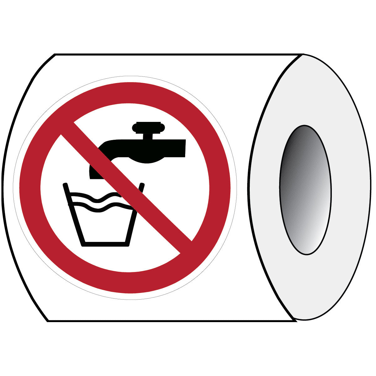 Étiquette de sécurité ISO - Ne convient pas à l'eau potable