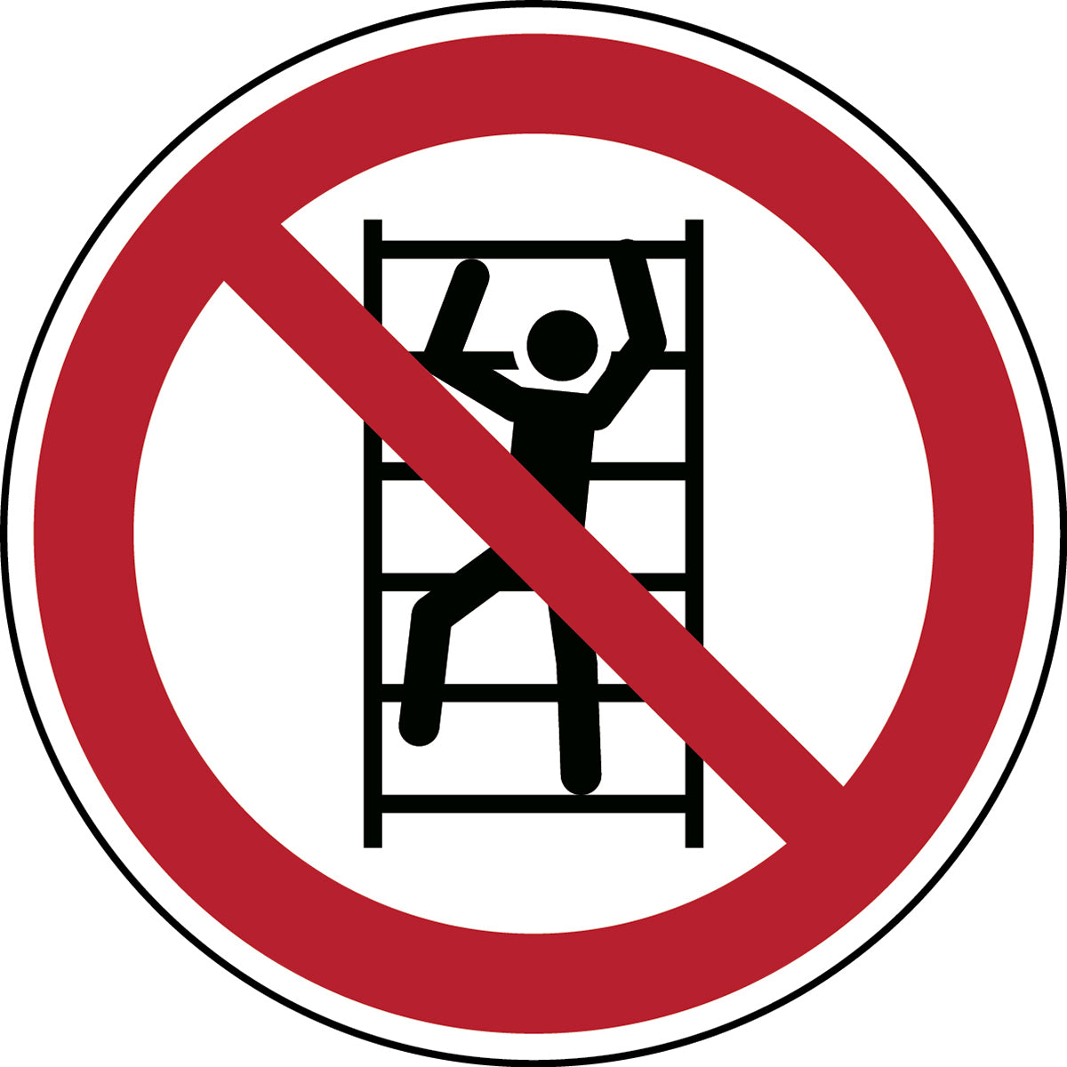 Klettern verboten – ISO 7010