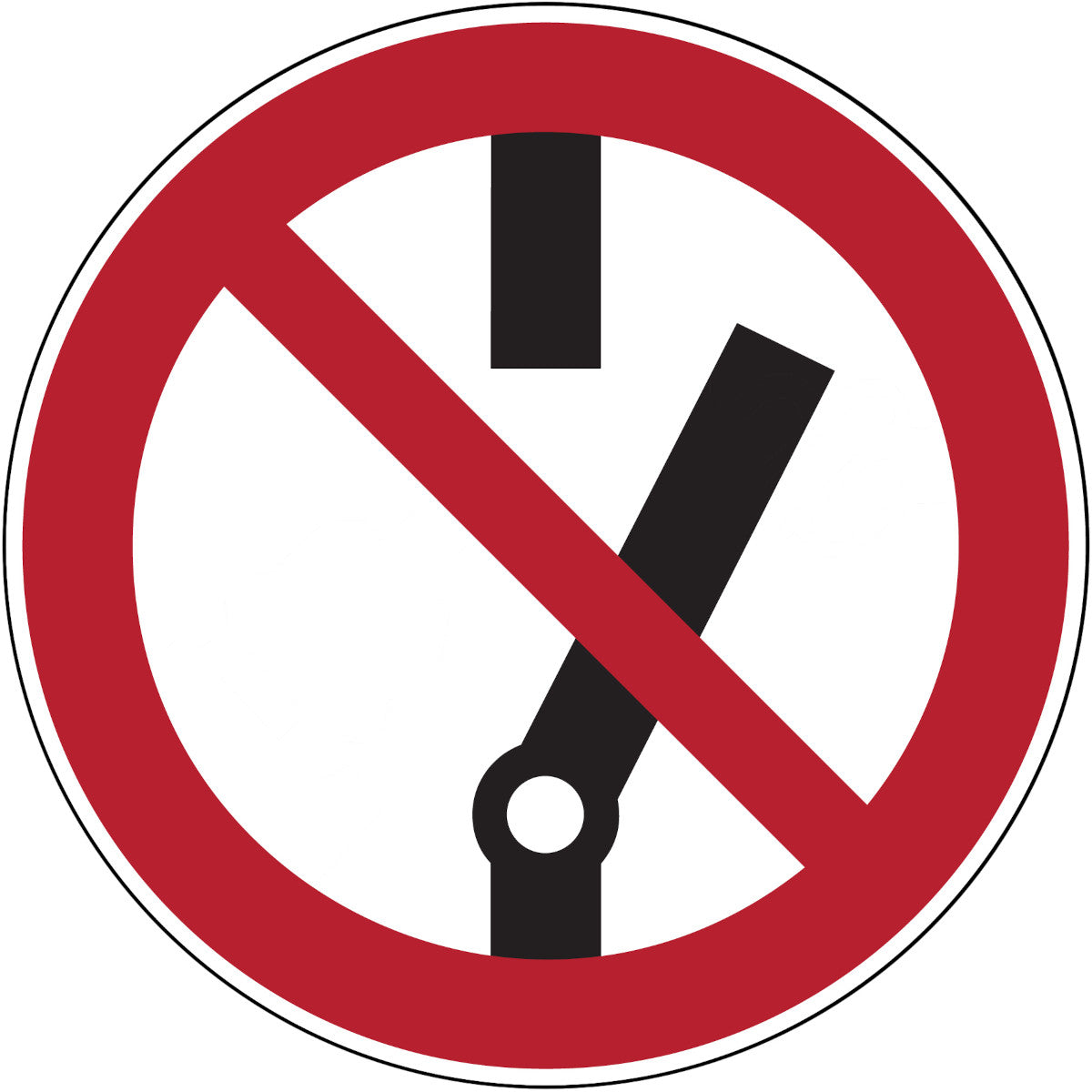 Verbotsschilder - Nicht schalten