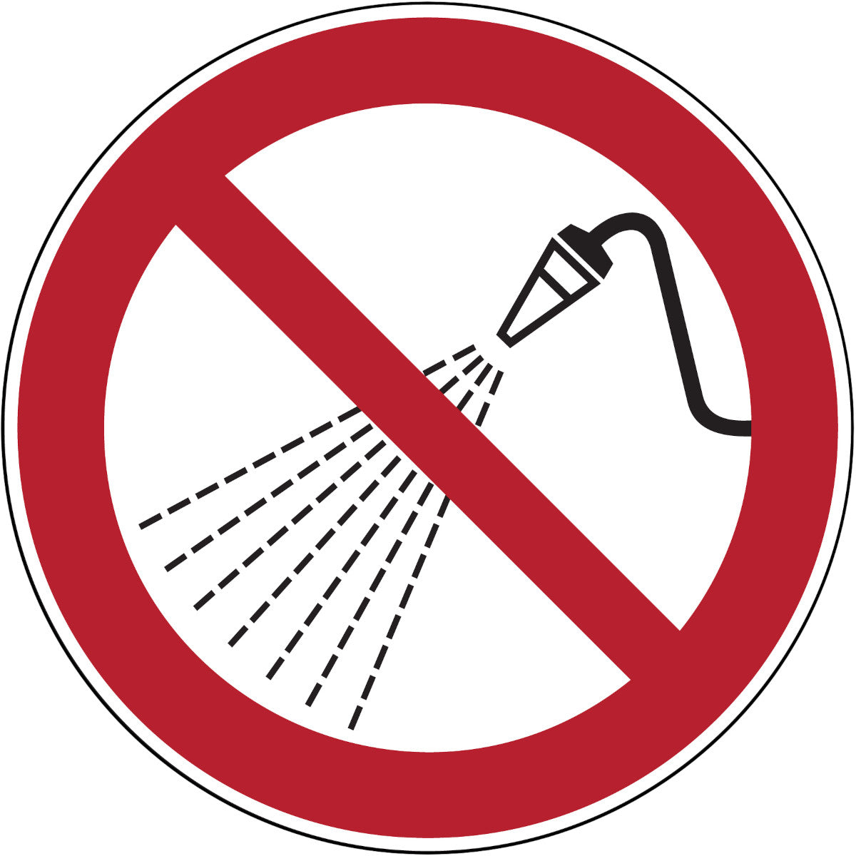 Mini pictogrammes - Interdiction de vaporiser de l'eau