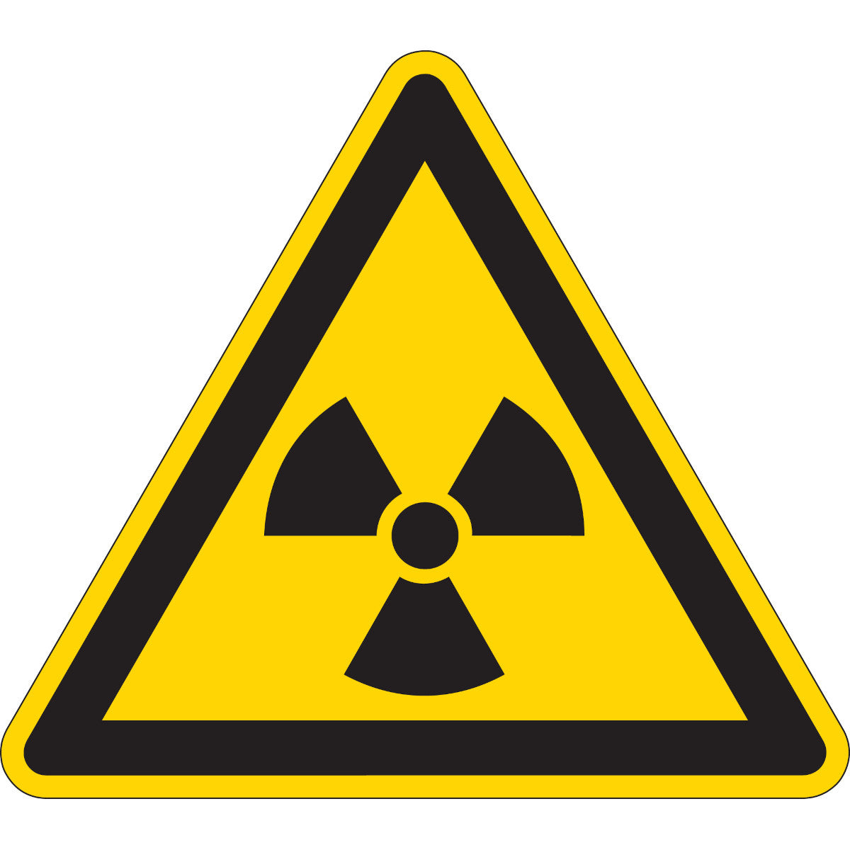 Warnschilder - Warnung vor radioaktiven Stoffen oder ioniserenden Strahlen