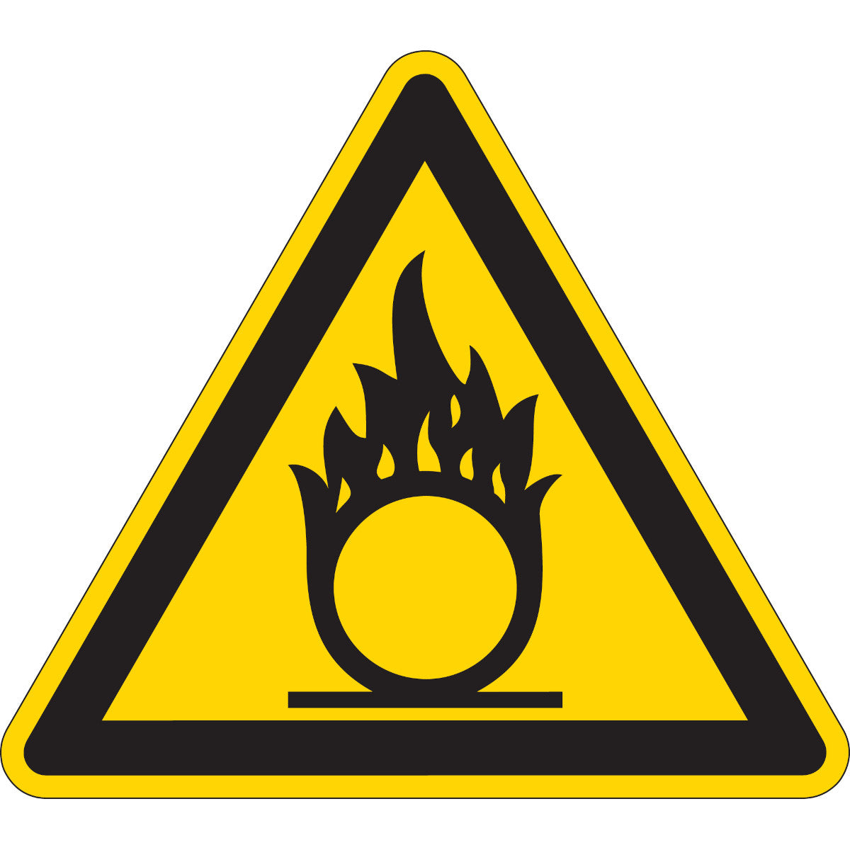 Warnschilder - Warnung vor brandfördernden Stoffen