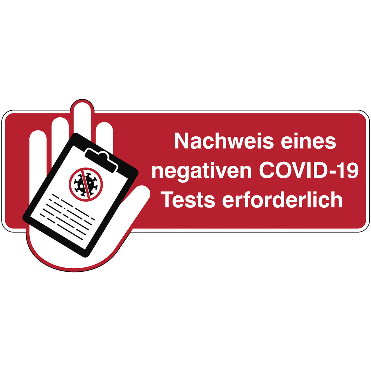 Proof of a negative COVID-19 test required