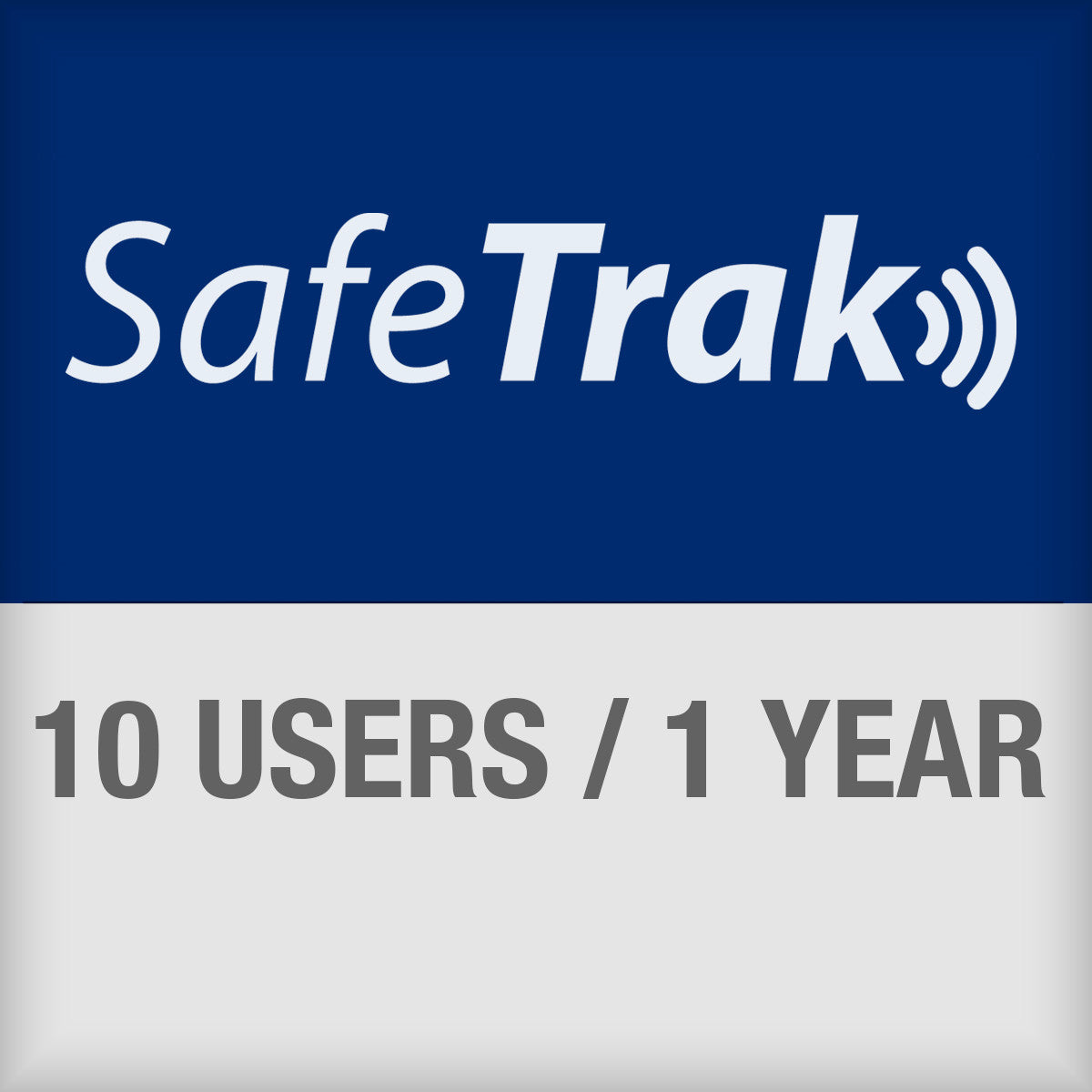 SafeTrak-Abonnement für den Zugriff auf das Cloudsystem für bis zu 10 Anwender für 1 Jahr