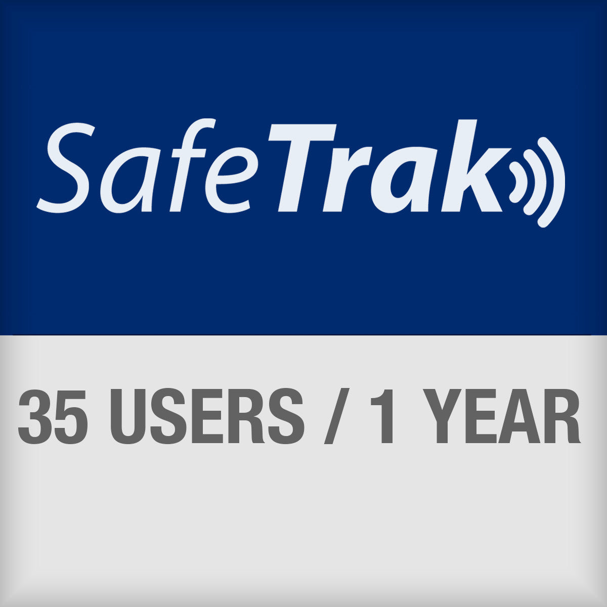 SafeTrak-Abonnement für den Zugriff auf das Cloudsystem für bis zu 35 Anwender für 1 Jahr