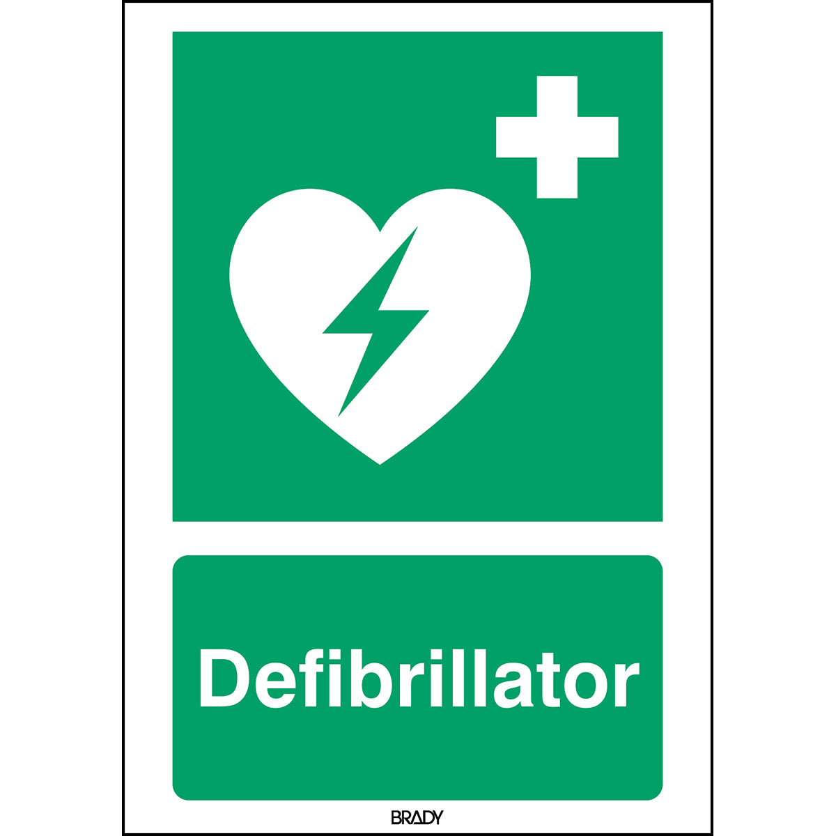 ISO 7010 Zeichen - Defibrillator