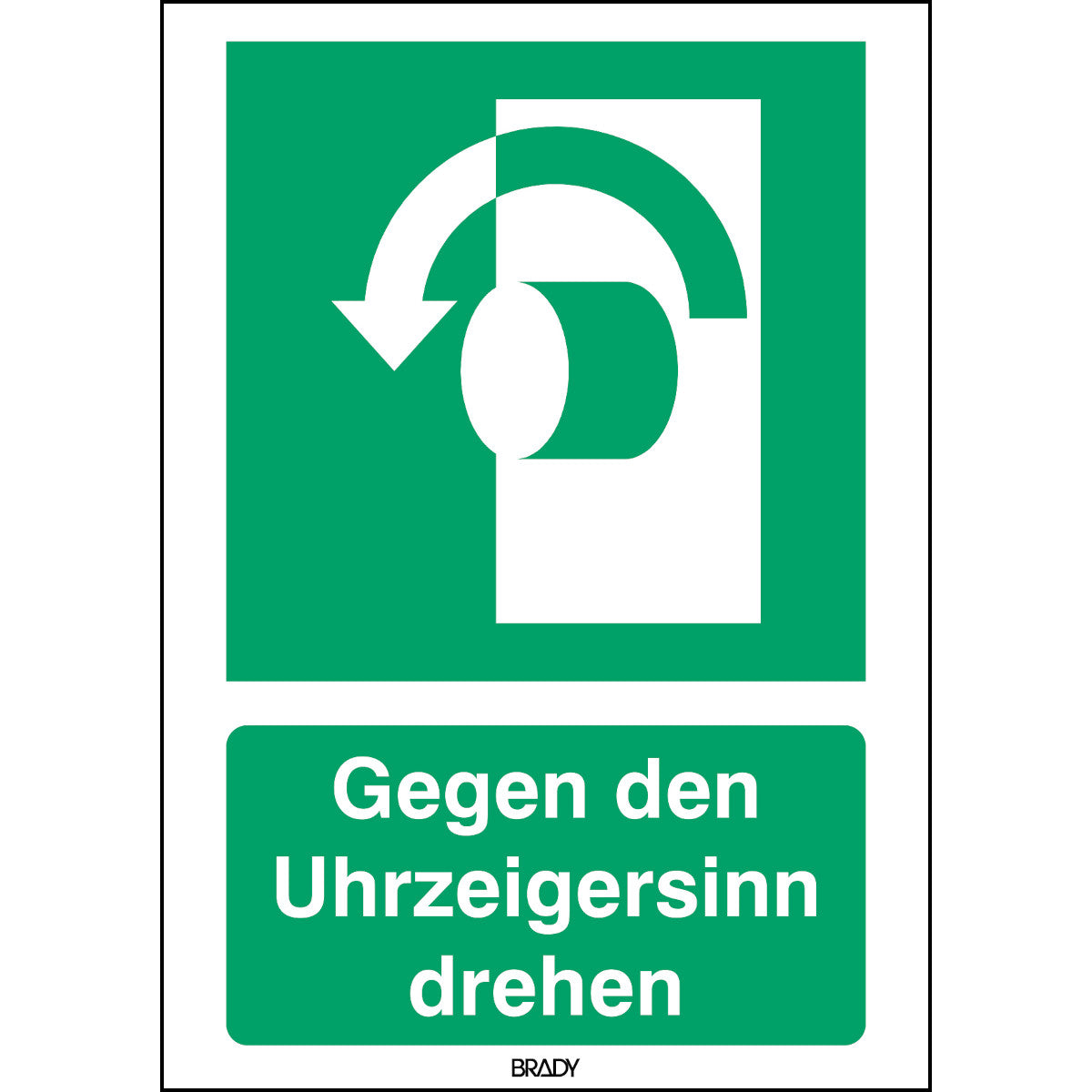 ISO 7010 character - Rotate counterclockwise