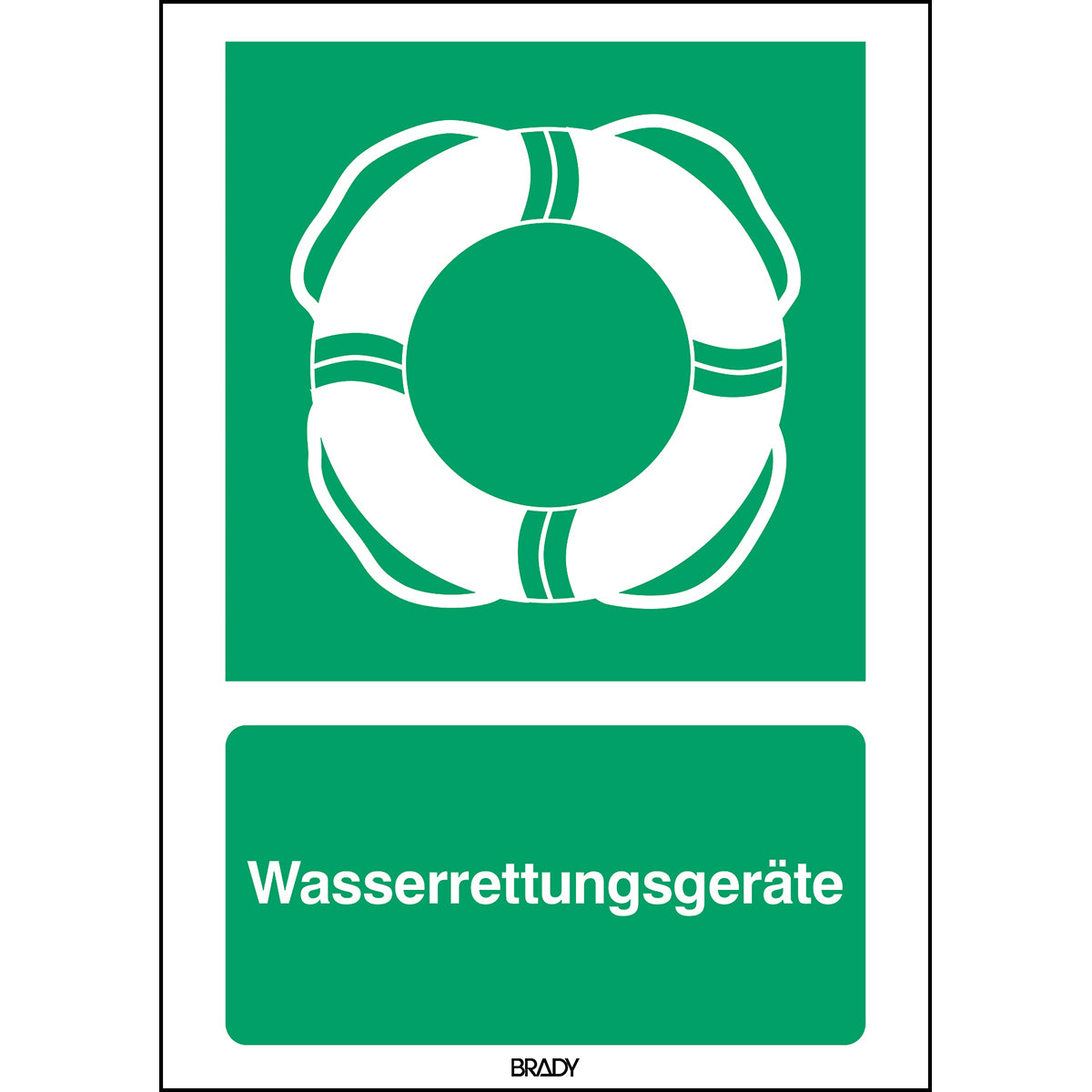 ISO-Sicherheitsschild – Wasserrettungsgeräte