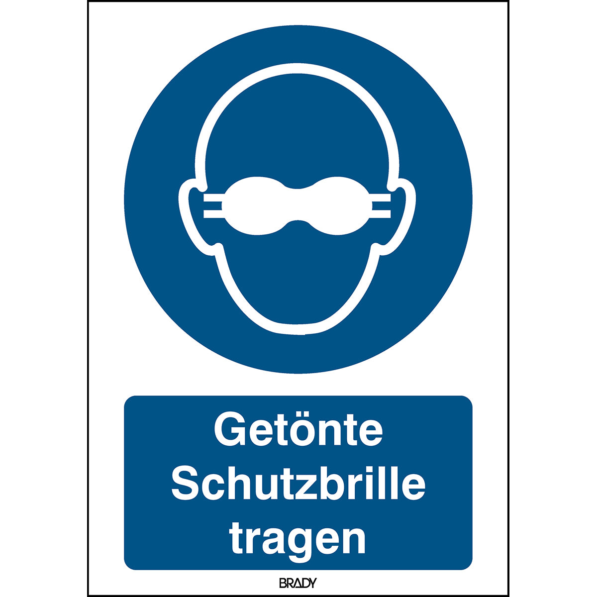 ISO 7010 sign - wear tinted safety glasses