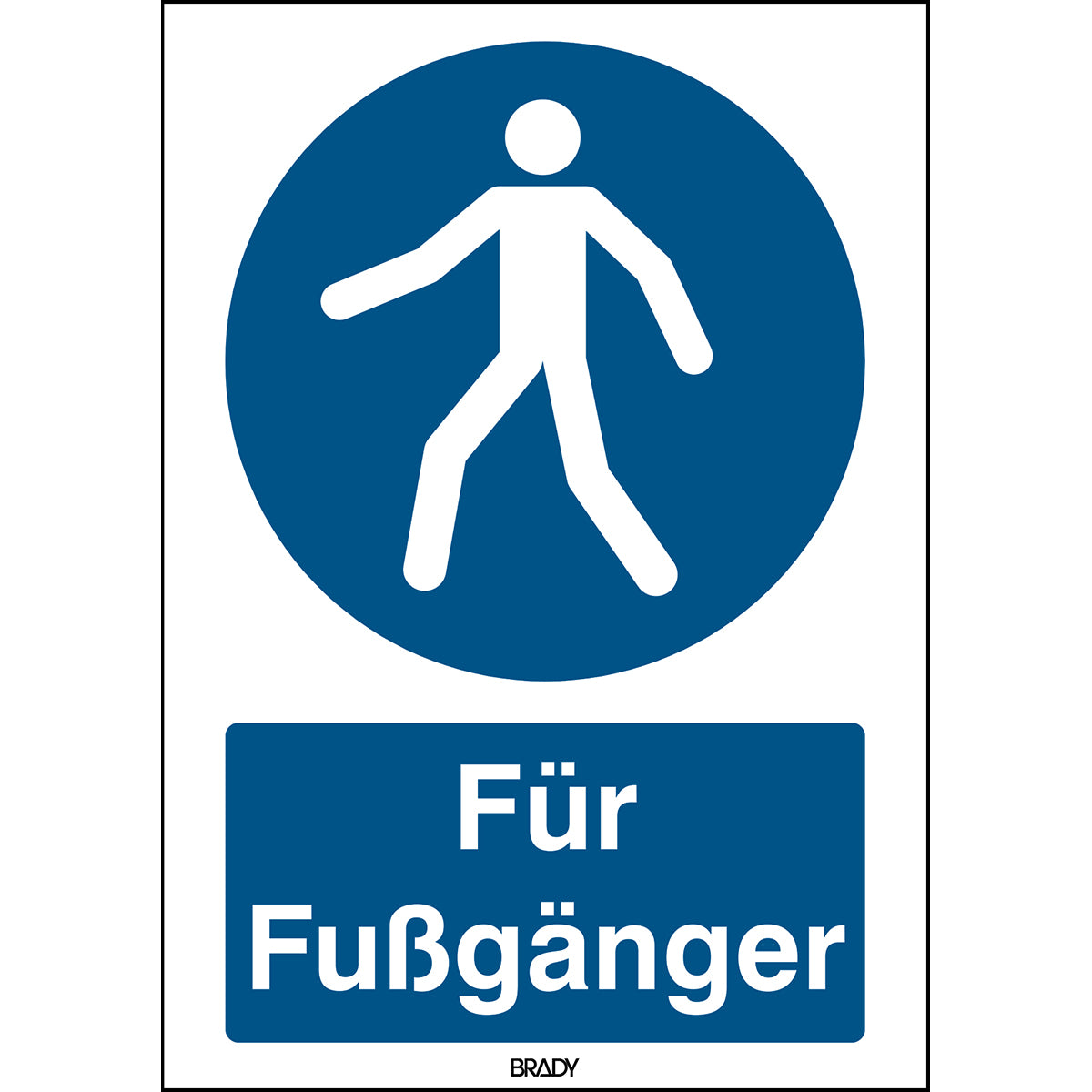 ISO 7010 sign - For pedestrians