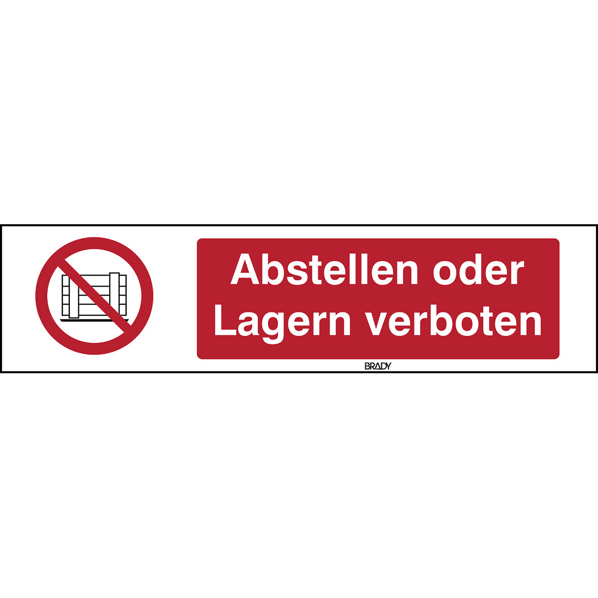 Panneau ISO 7010 - Stationnement et stockage interdits