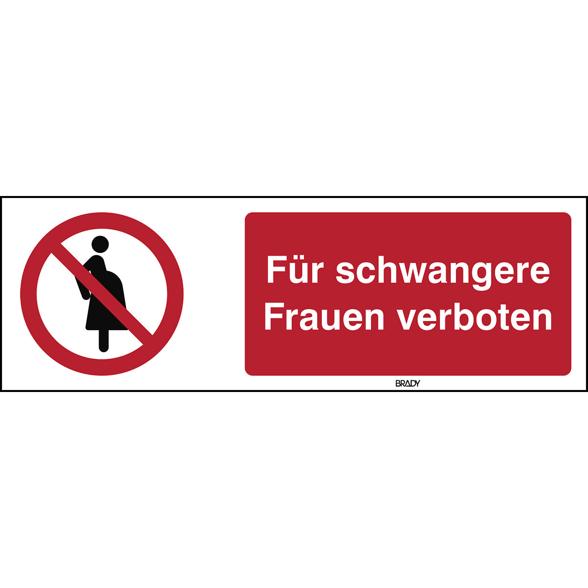 ISO-Sicherheitsschild – Nicht für Schwangere