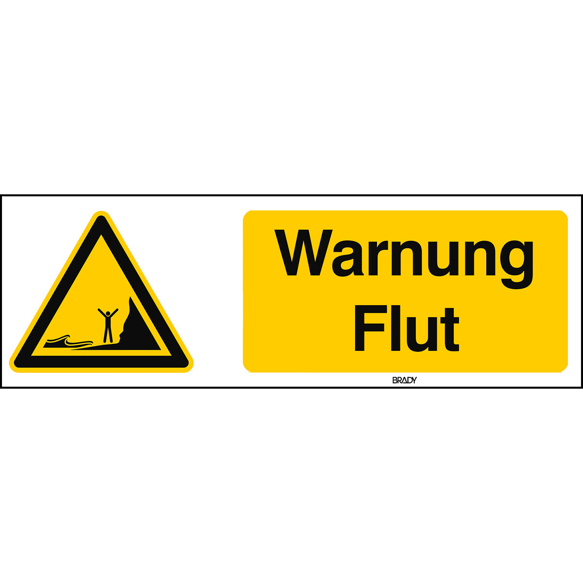 ISO Sicherheitskennzeichnung - Warnung Flut