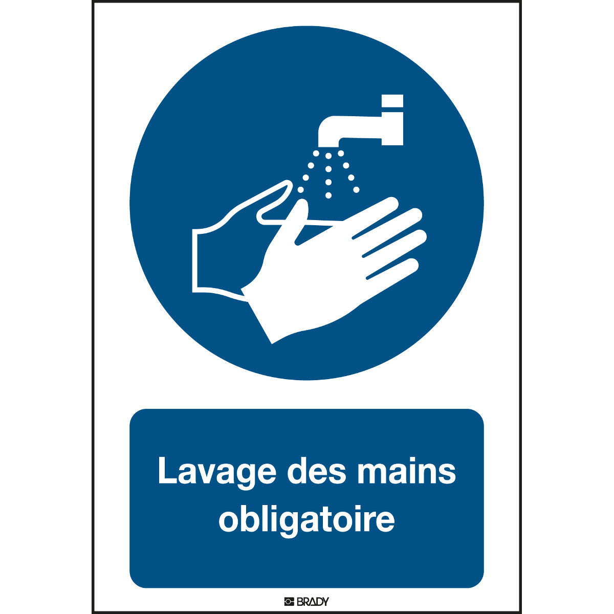 ISO Sicherheitskennzeichnung - Hände waschen