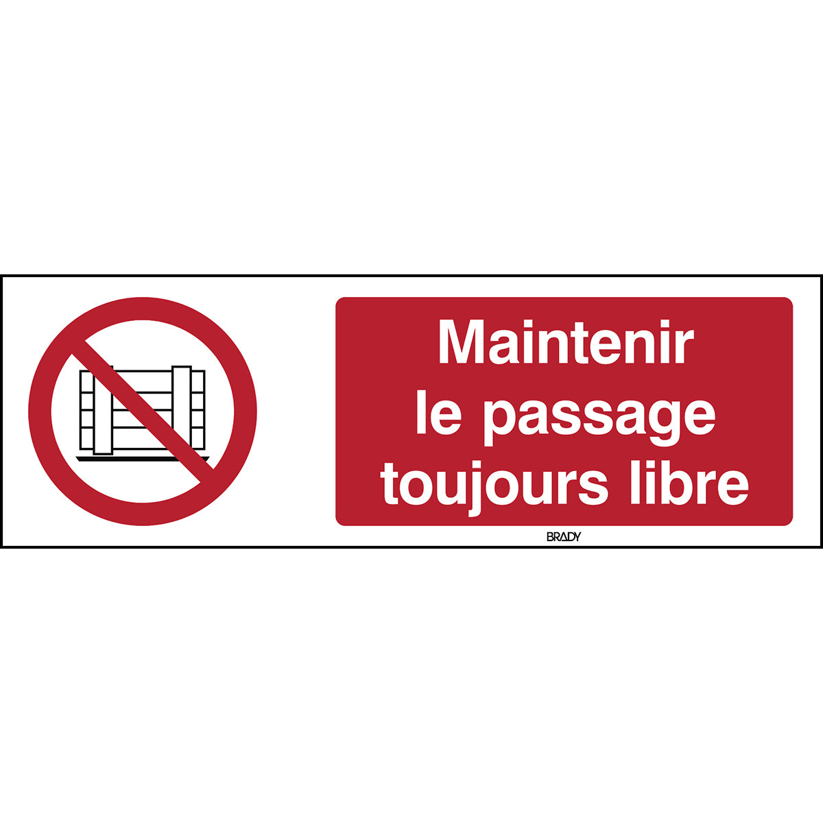 Abstellen oder Lagern verboten – ISO 7010