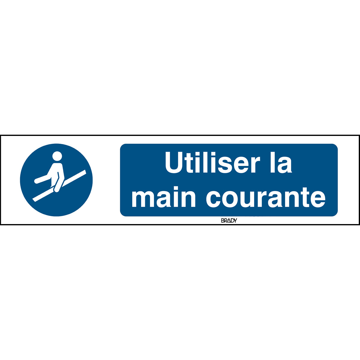 Signalisation ISO 7010 - Utiliser la main courante (produit francophone)