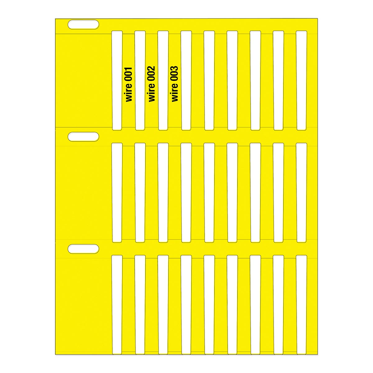 Étiquettes d'insertion DuraSleeve adaptées à l'impression par transfert thermique pour l'identification des câbles