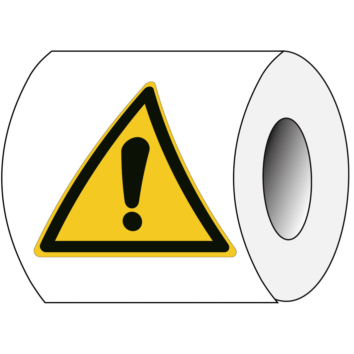 ISO safety sign - warning of a hazardous area