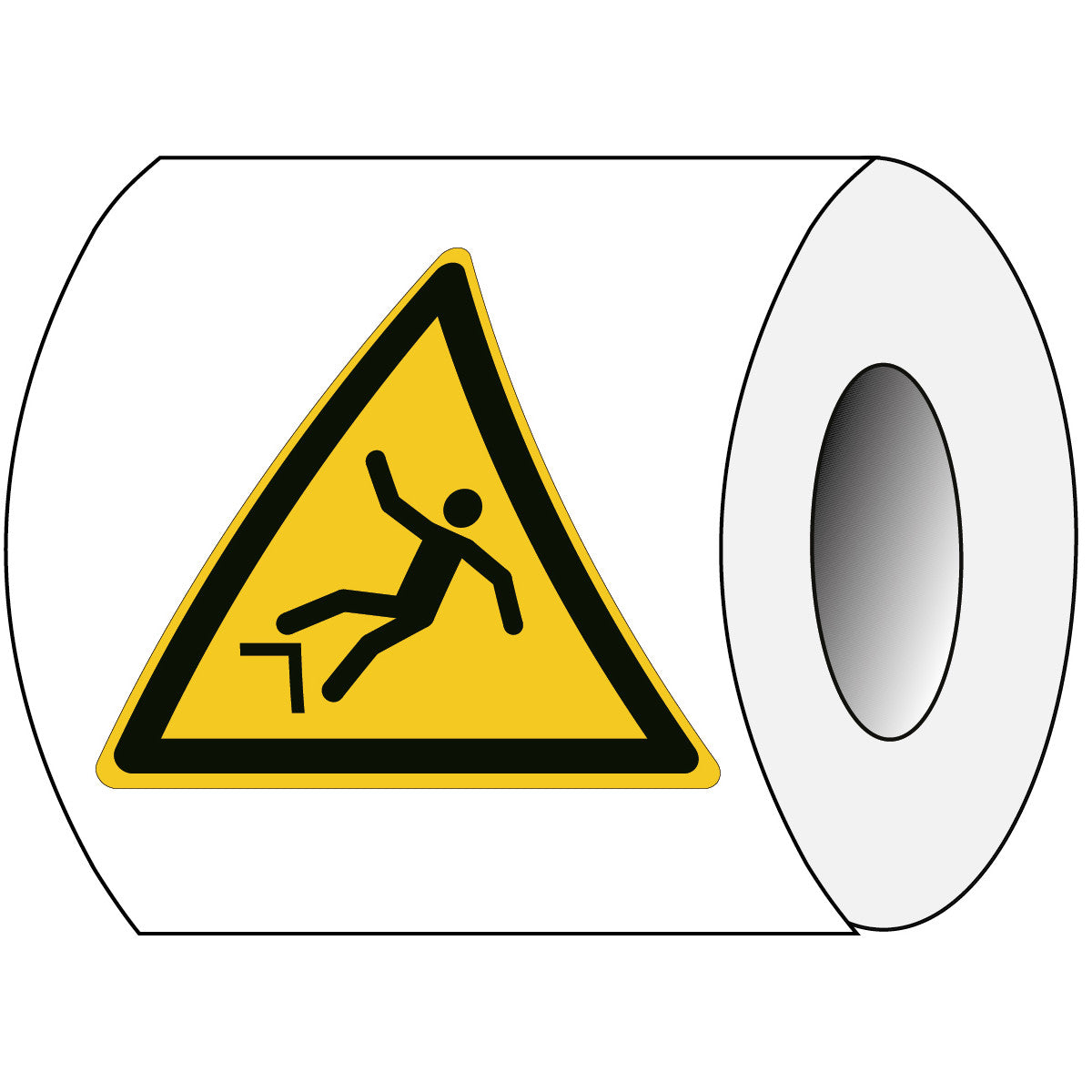 Panneau de sécurité ISO - Avertissement de danger de chute