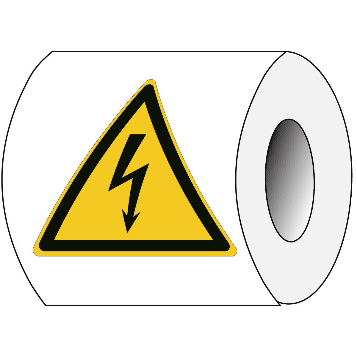 Panneau de sécurité ISO - Avertissement de tension électrique dangereuse