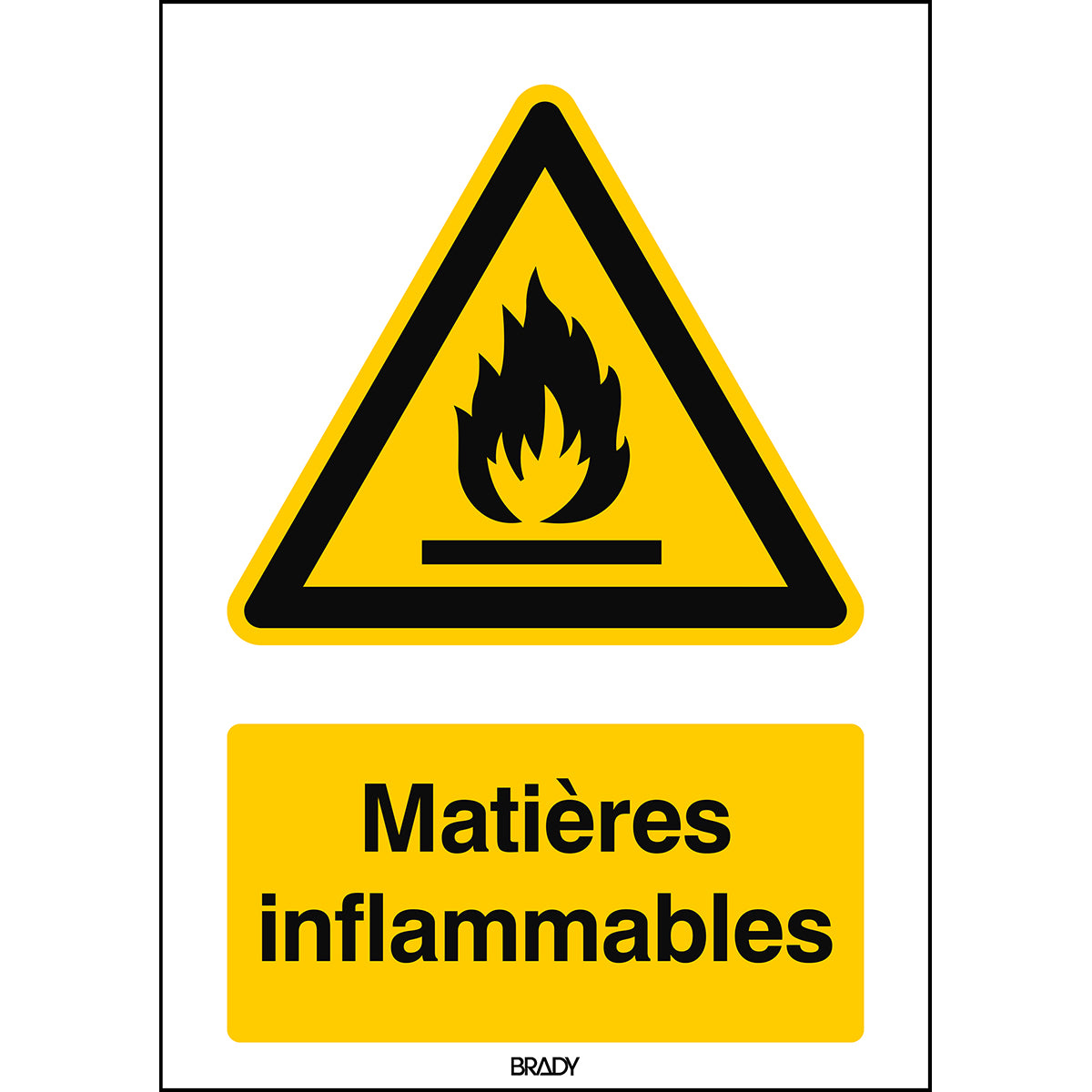Warnung; feuergefährliche Stoffe – ISO 7010