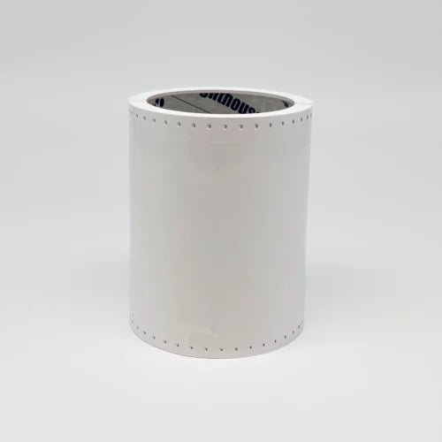 Transparent, glossy polyester with removable adhesive for CPM 100
