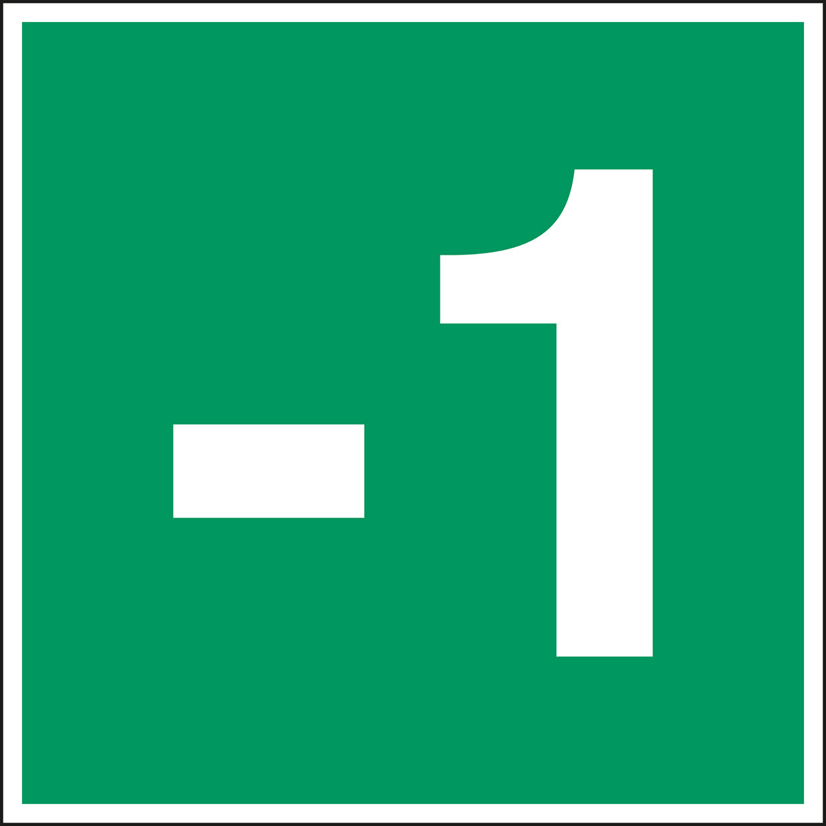 Fluchtwegkennzeichnung - Stockwerk -1