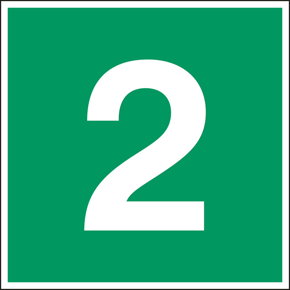 Fluchtwegkennzeichnung - Stockwerk 2