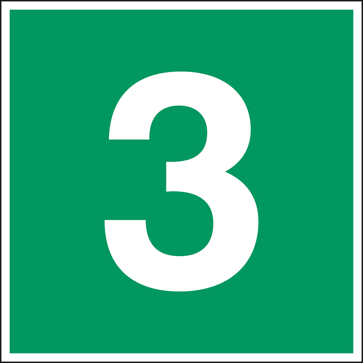 Fluchtwegkennzeichnung - Stockwerk 3
