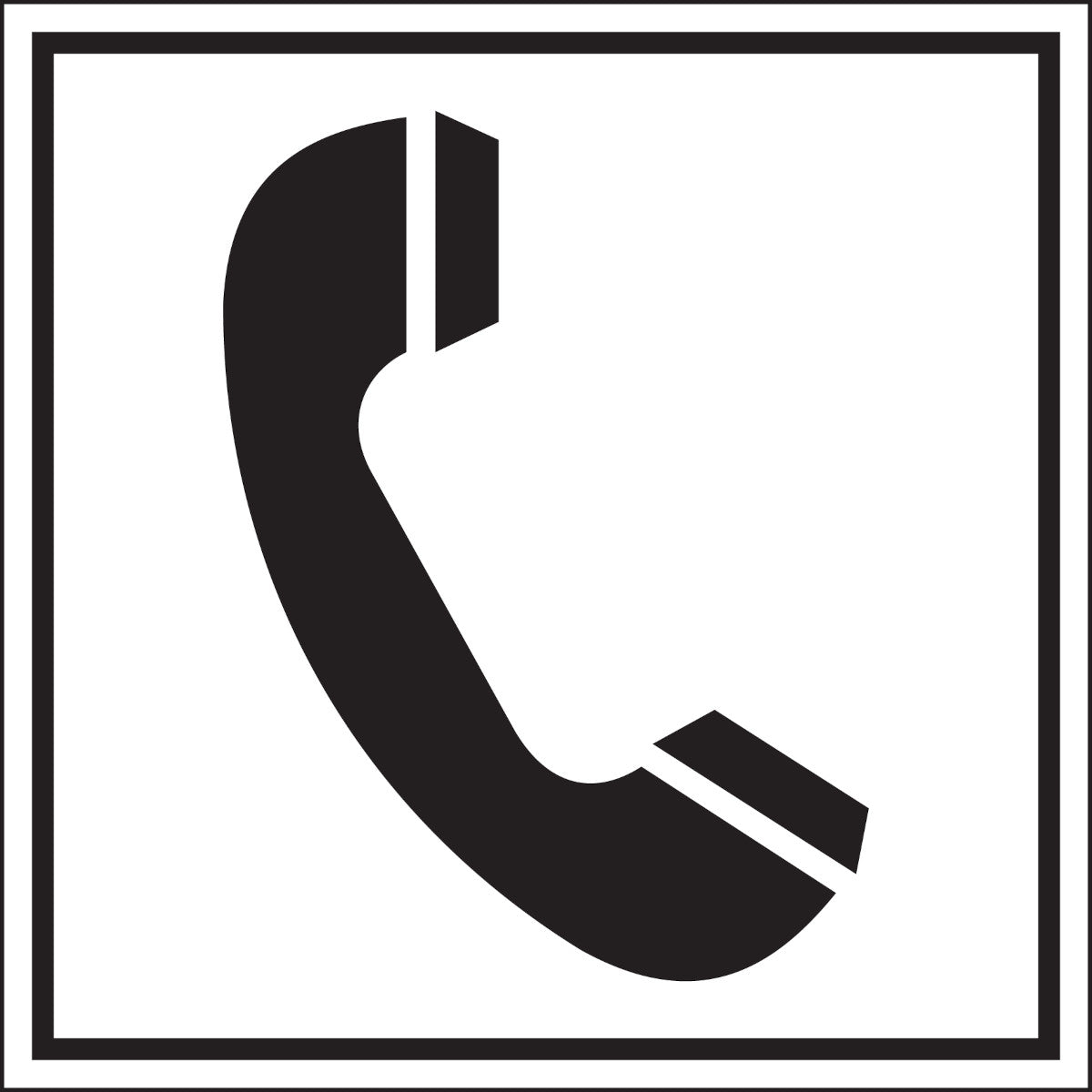 Hinweisschilder - Telefon