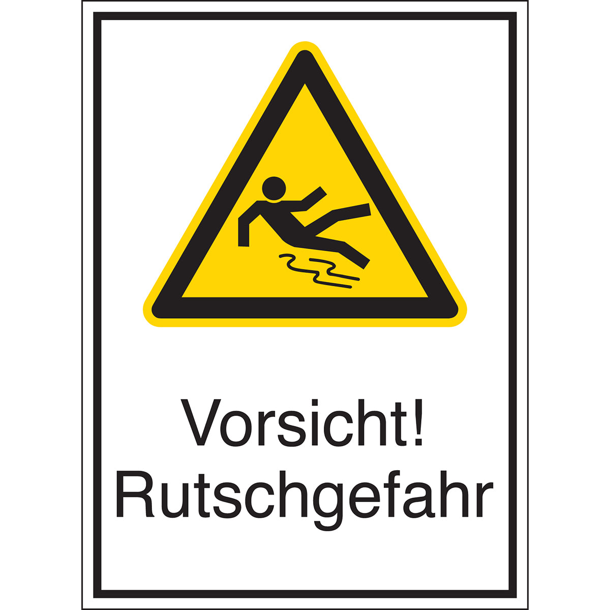 Warning signs - Caution! Slippery slope